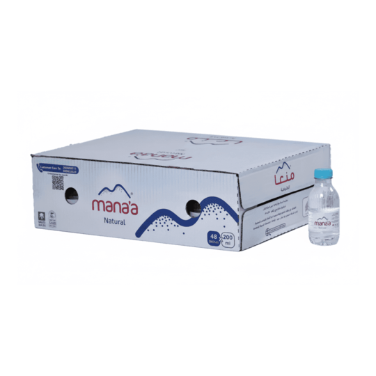 كرتون مياه منعا 200 مل توصيل للمنازل والمساجد | Manaa Water Carton 200ml