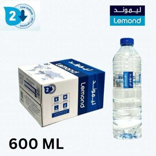 كرتون مياه ليموند 600 مل توصيل منازل - Lemond Water Carton 600ml Delivery