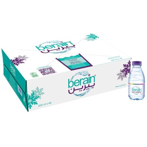 مياه بيرين - 200 مل - 48 عبوة توصيل منازل - Berain Water 200ml 48 Bottles Delivery