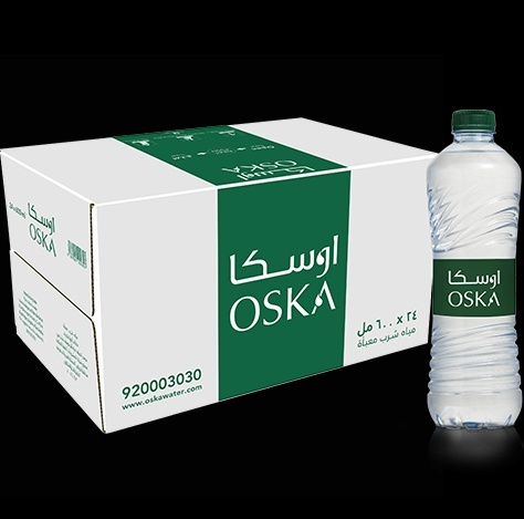 مياه اوسكا 600 مل 24 عبوة - كرتون